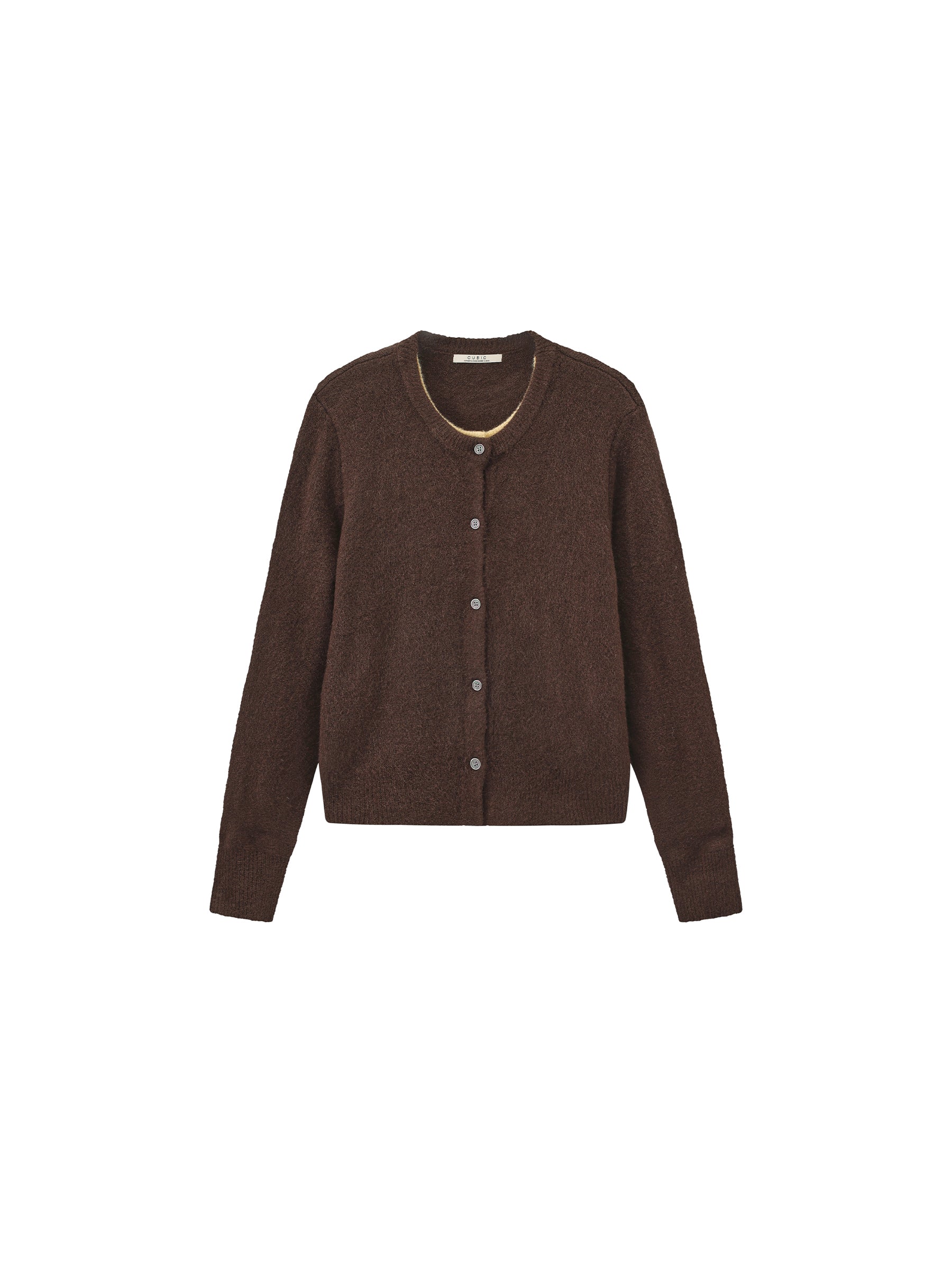 Crewneck Knit Button-Up Cardigan-15
