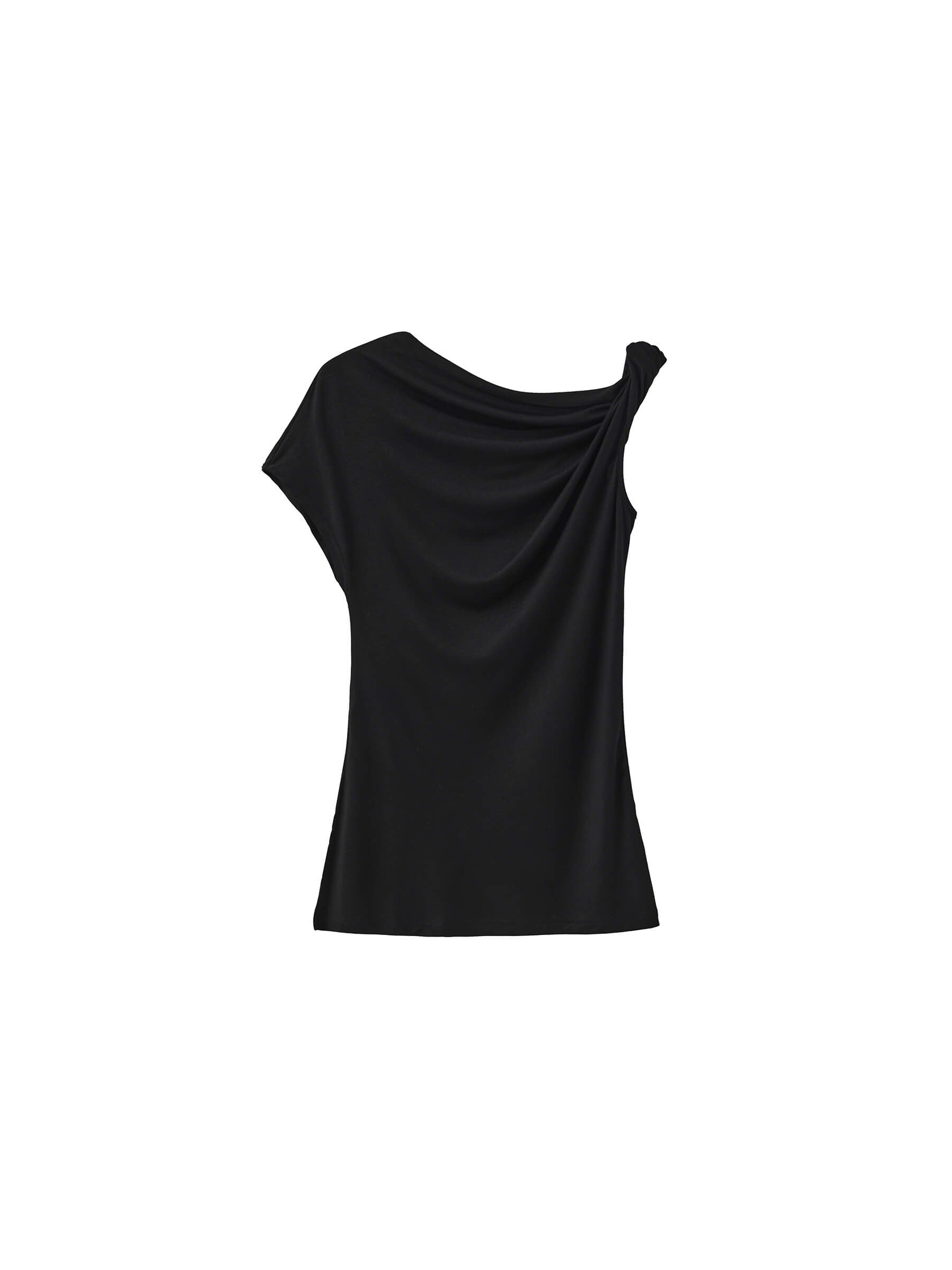 Slim-Fit One-Shoulder T-Shirt-17