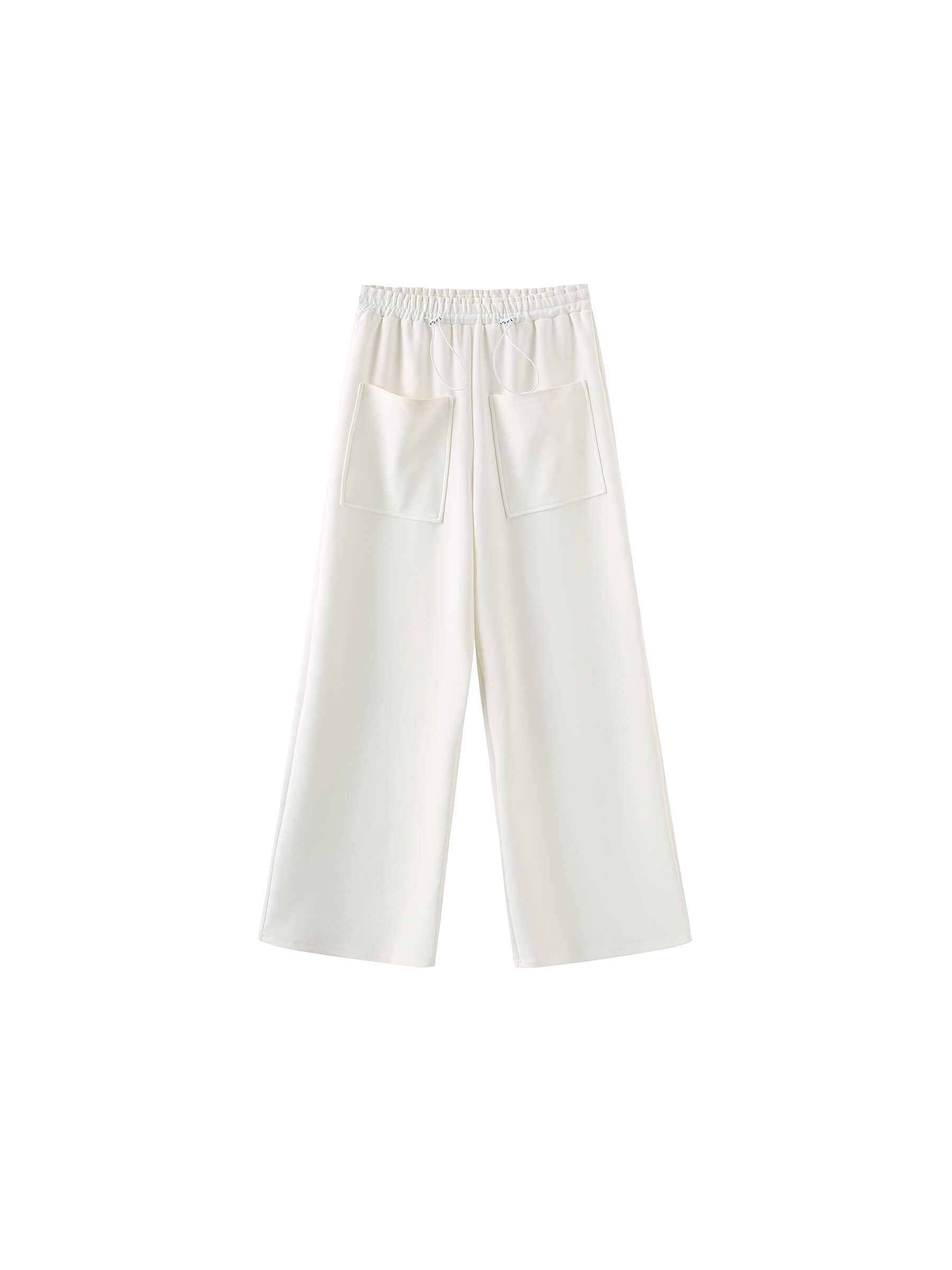 Double Drawstring Wide Leg Trousers-17