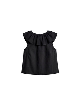 CUBIC Ruffle V-Neck Sleeveless Blouse