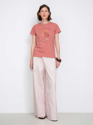 Printed Casual Short-Sleeve Top