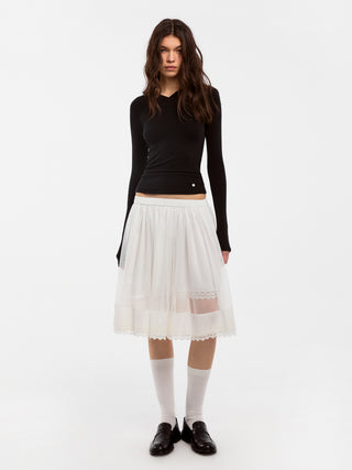 CUBIC Wool Blend V-Neck Knit T-Shirt