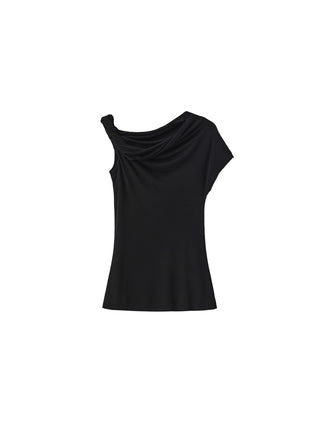 Slim-Fit One-Shoulder T-Shirt