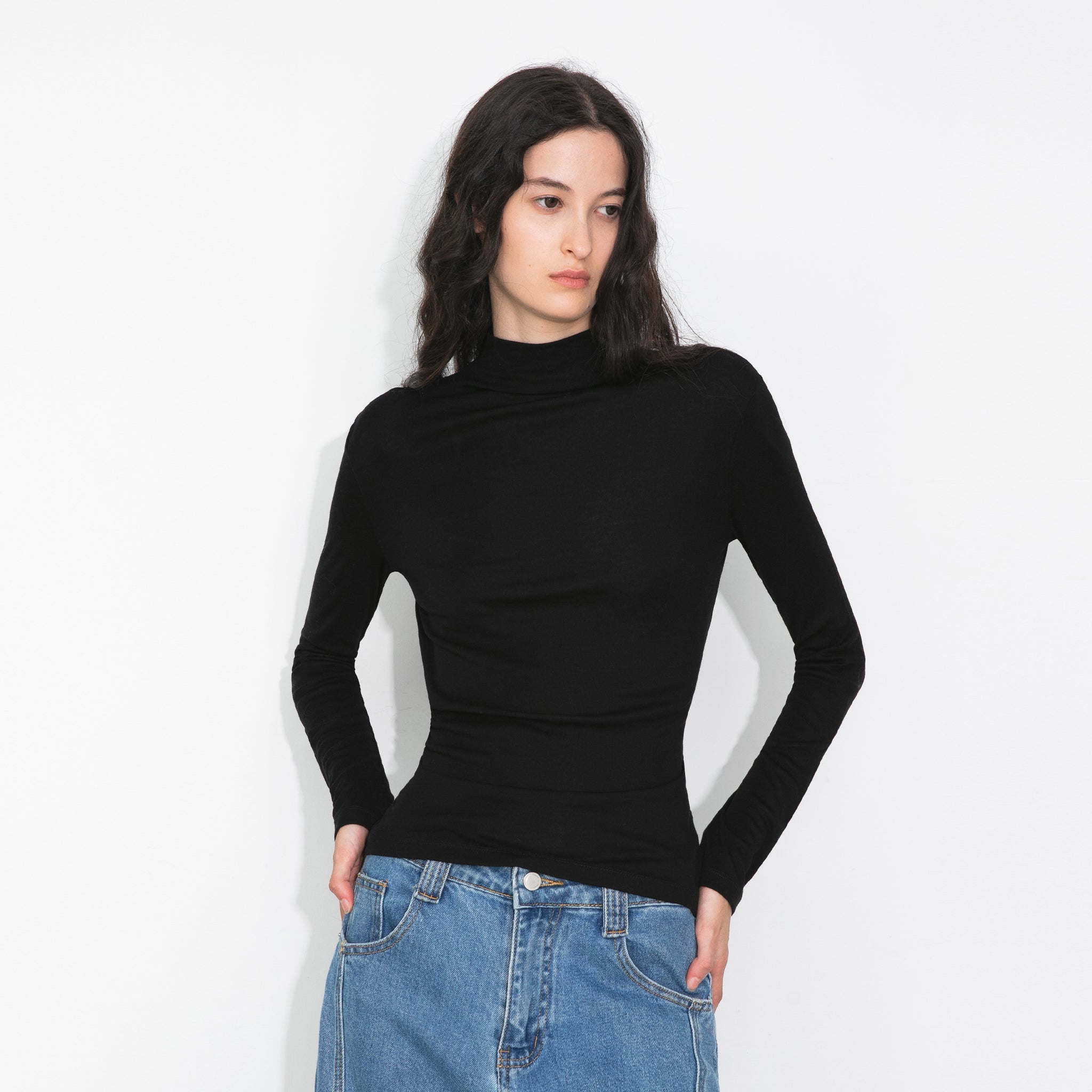 Basic Long-Sleeve Layering Top-16
