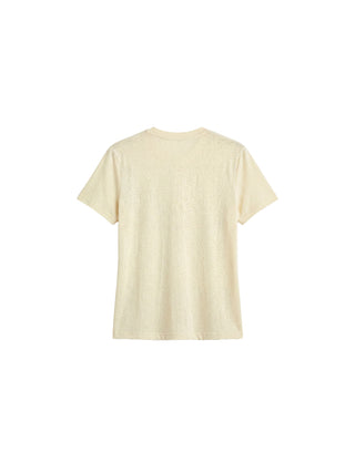 CUBIC Lyocell-Linen Blend Henley Neck Top
