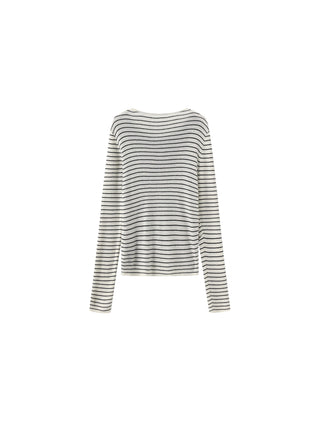 Slim-Fit Long Sleeve Layered Knit Cardigan