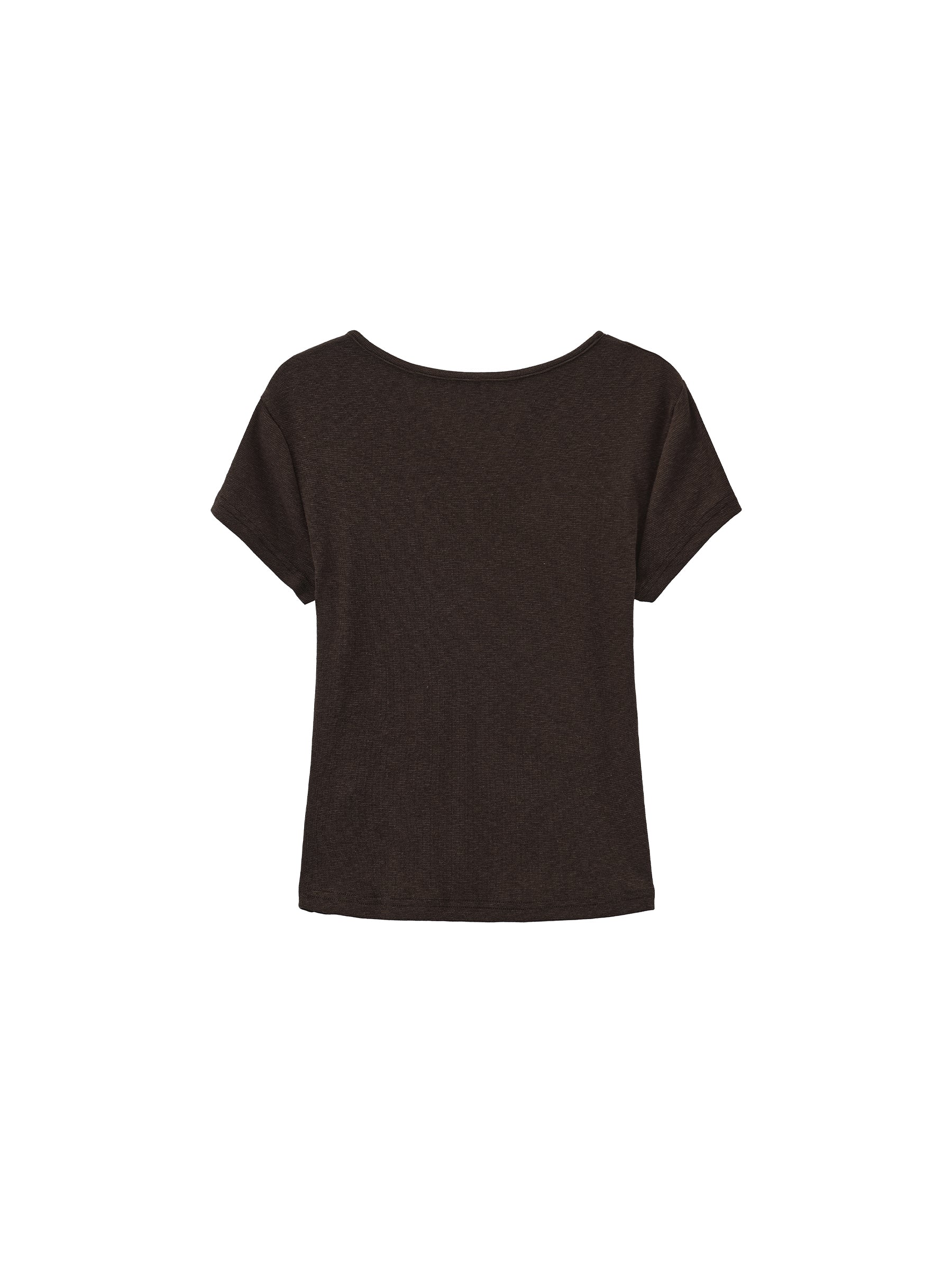 C by CUBIC Cropped Slim-Fit Sweetheart Neck T-Shirt-14