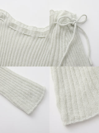 CUBIC Drawstring Rib Knit Top