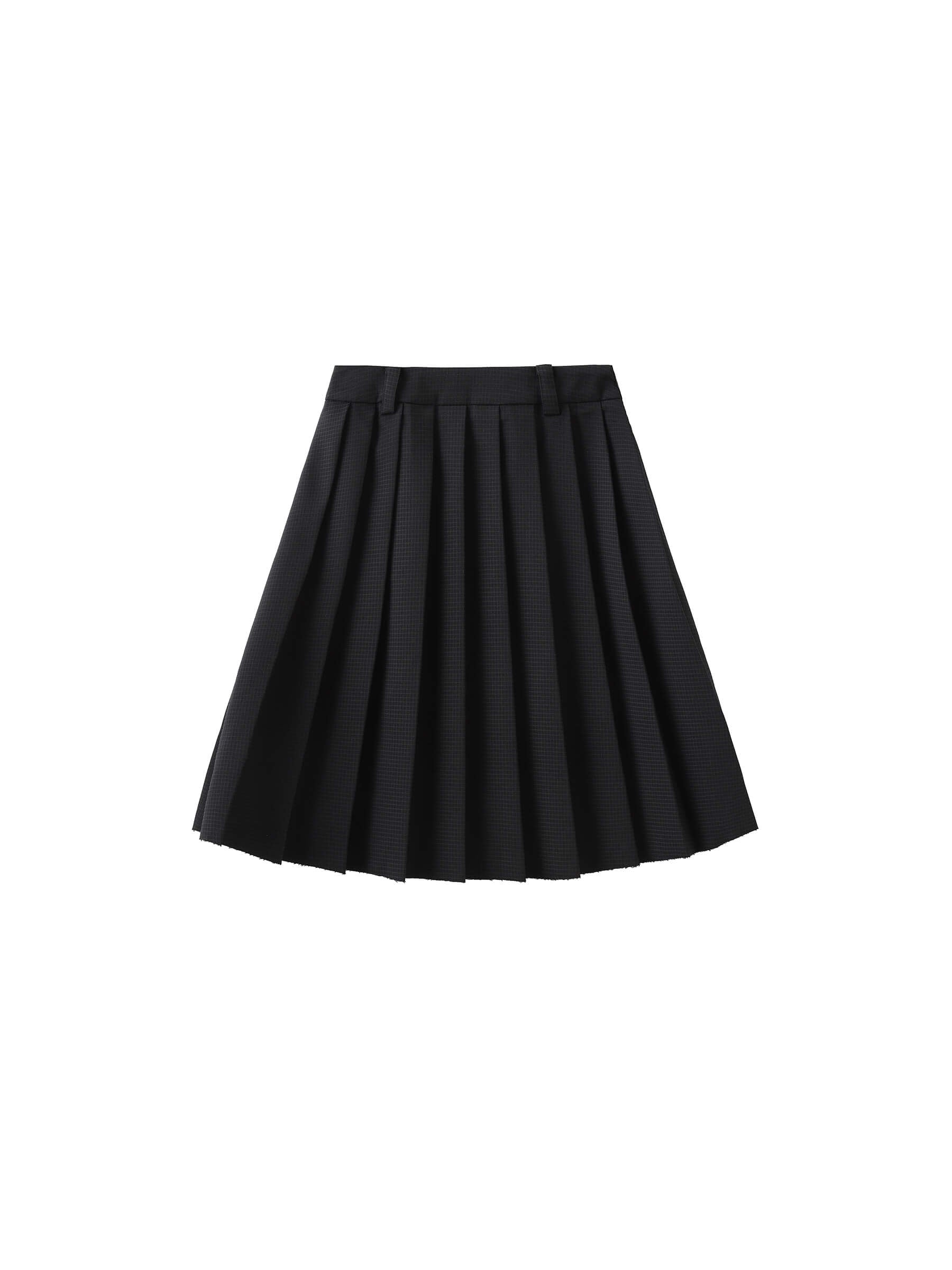 Plaid Pleated Skirt-18