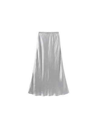 100% Heavyweight Acetate Bias Cut Skirt