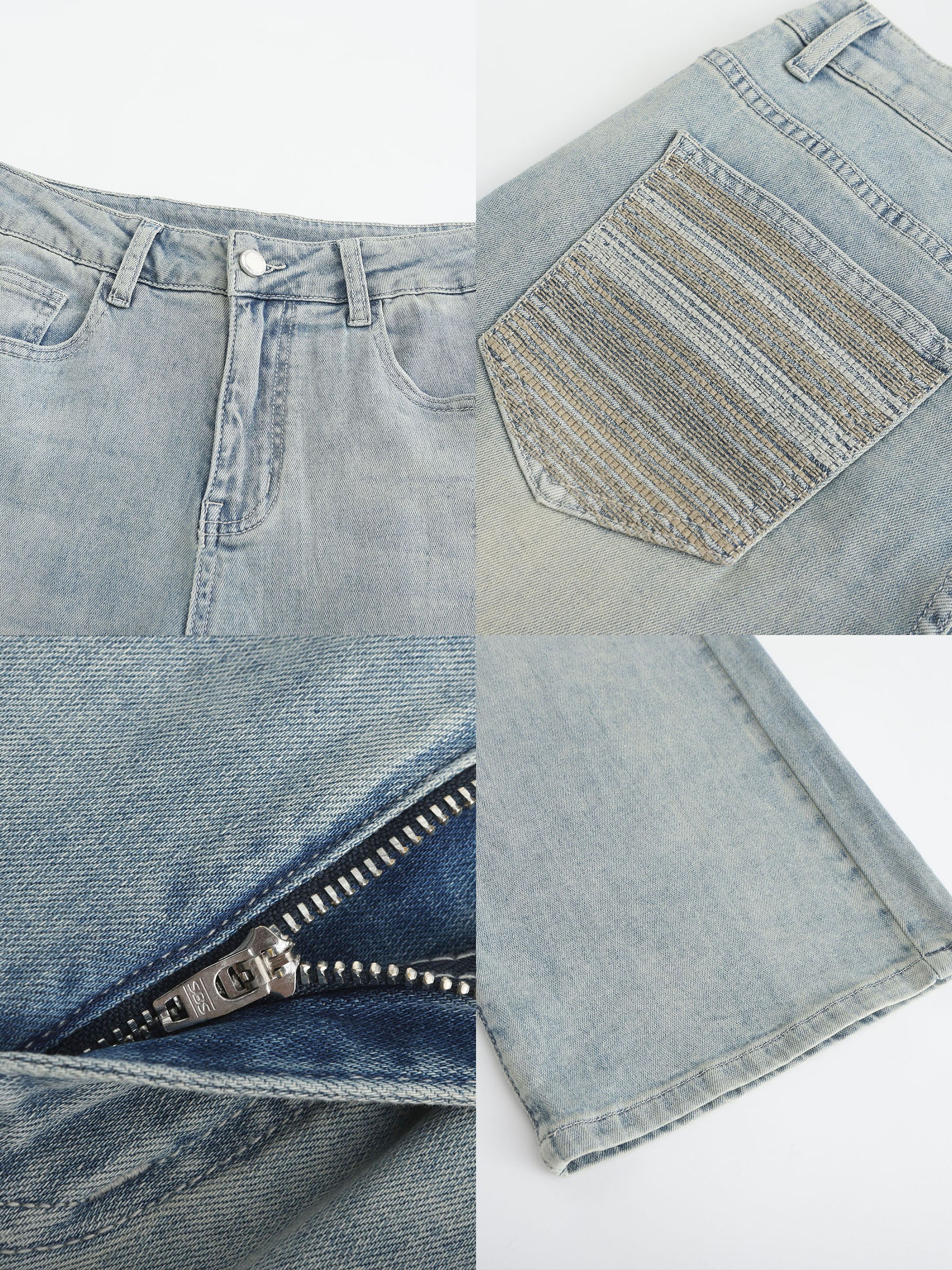High Waisted Wide Leg Jeans-15