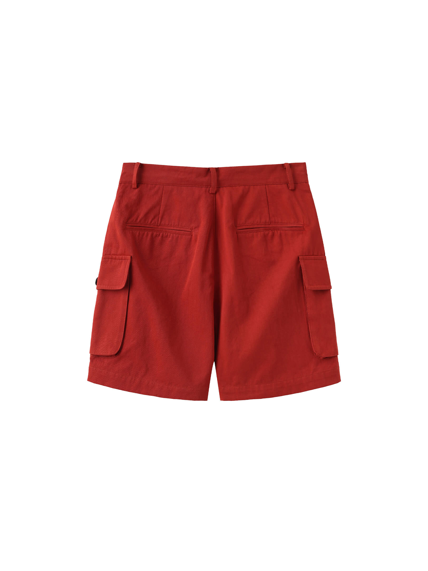 100% Cotton Casual Utility Straight-Leg Shorts-18