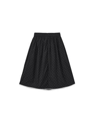 CUBIC Chic Polka Dot Lace Trim Skirt(Pre order: 7 days)
