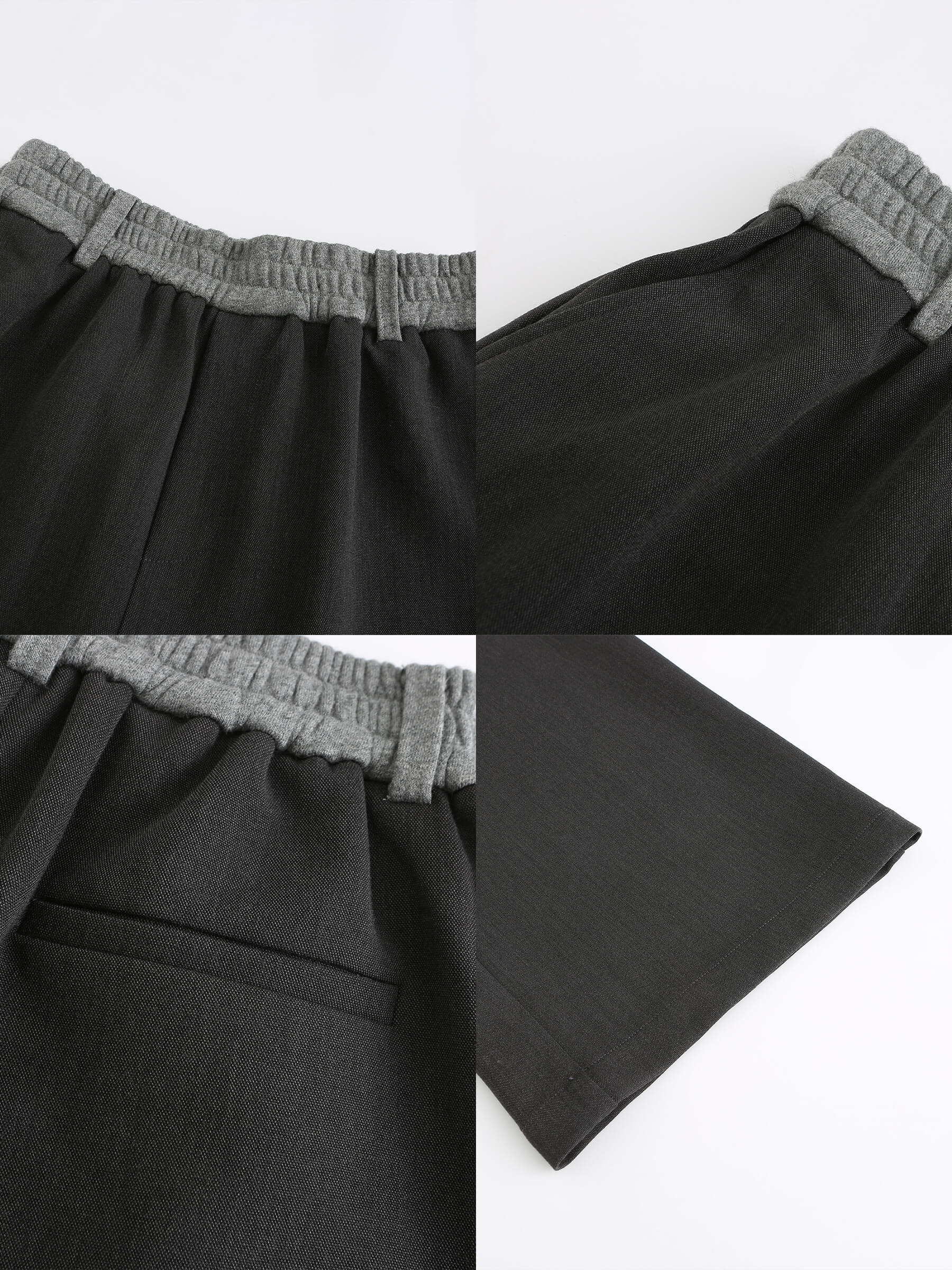 Colorblock Casual Straight Trousers-18