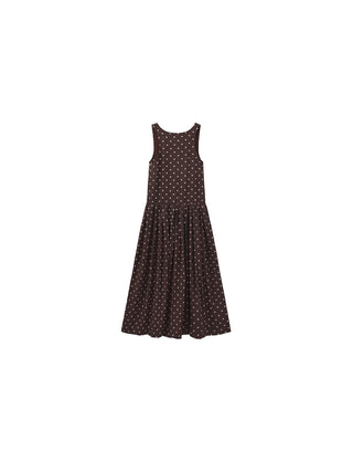 CUBIC Lyocell Solid Color Long Dress