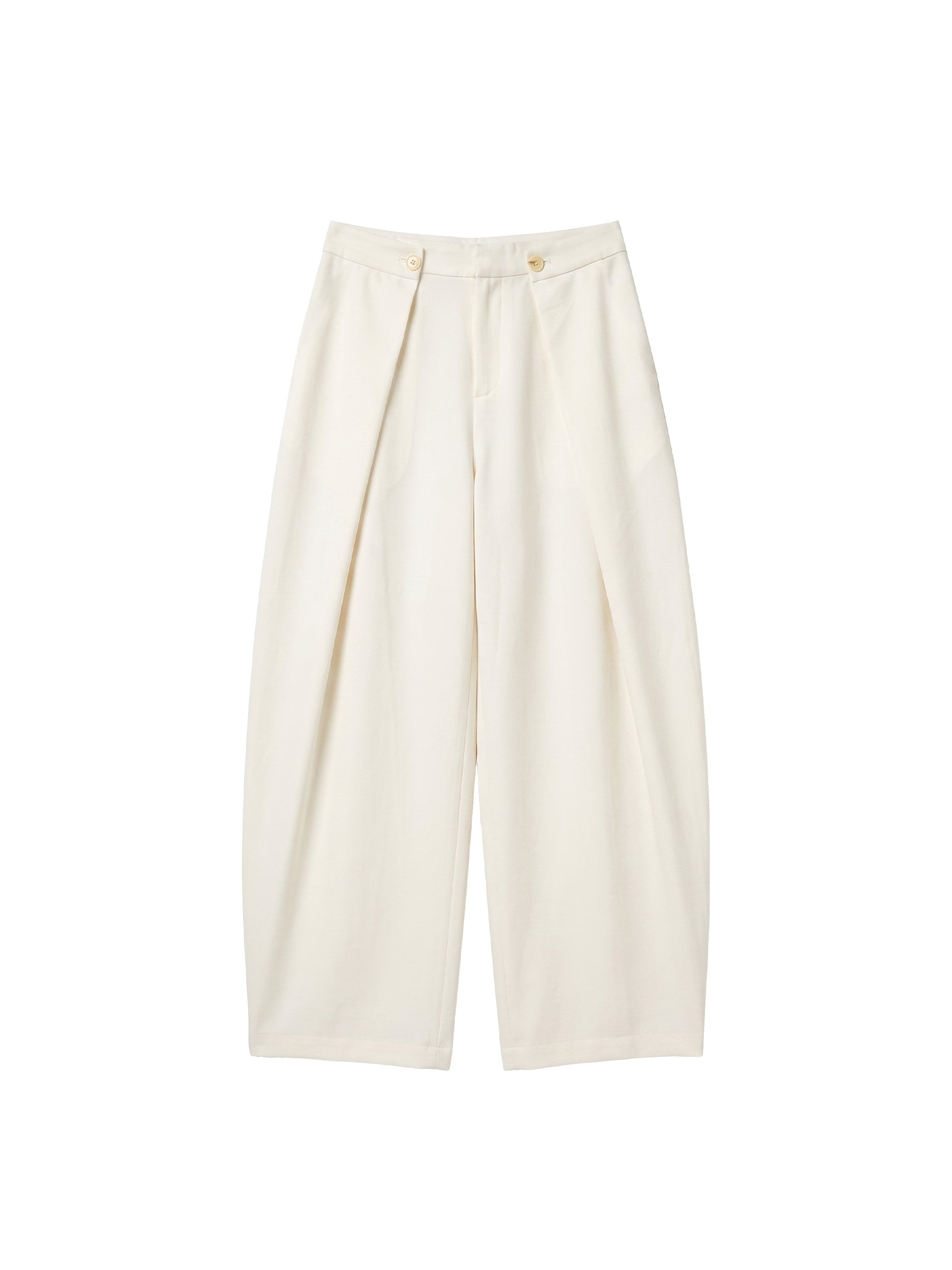 CUBIC Draped Wide Leg Trousers-15