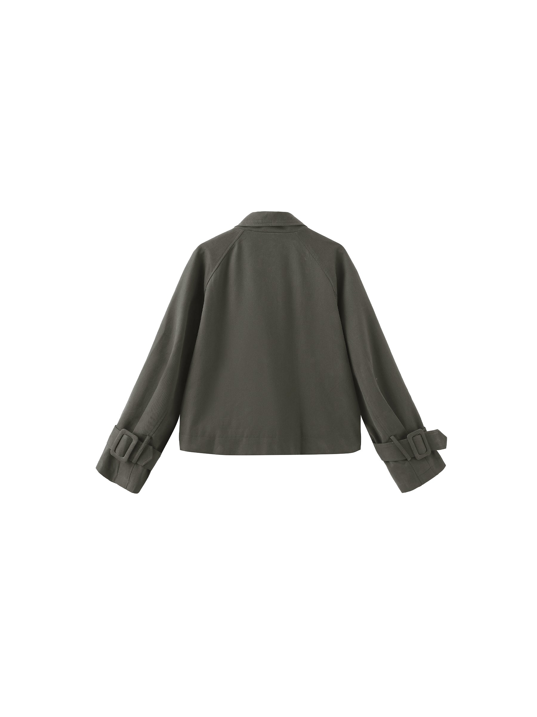Overlay Cropped Trench Coat-16