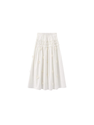 3D Floral Maxi Skirt