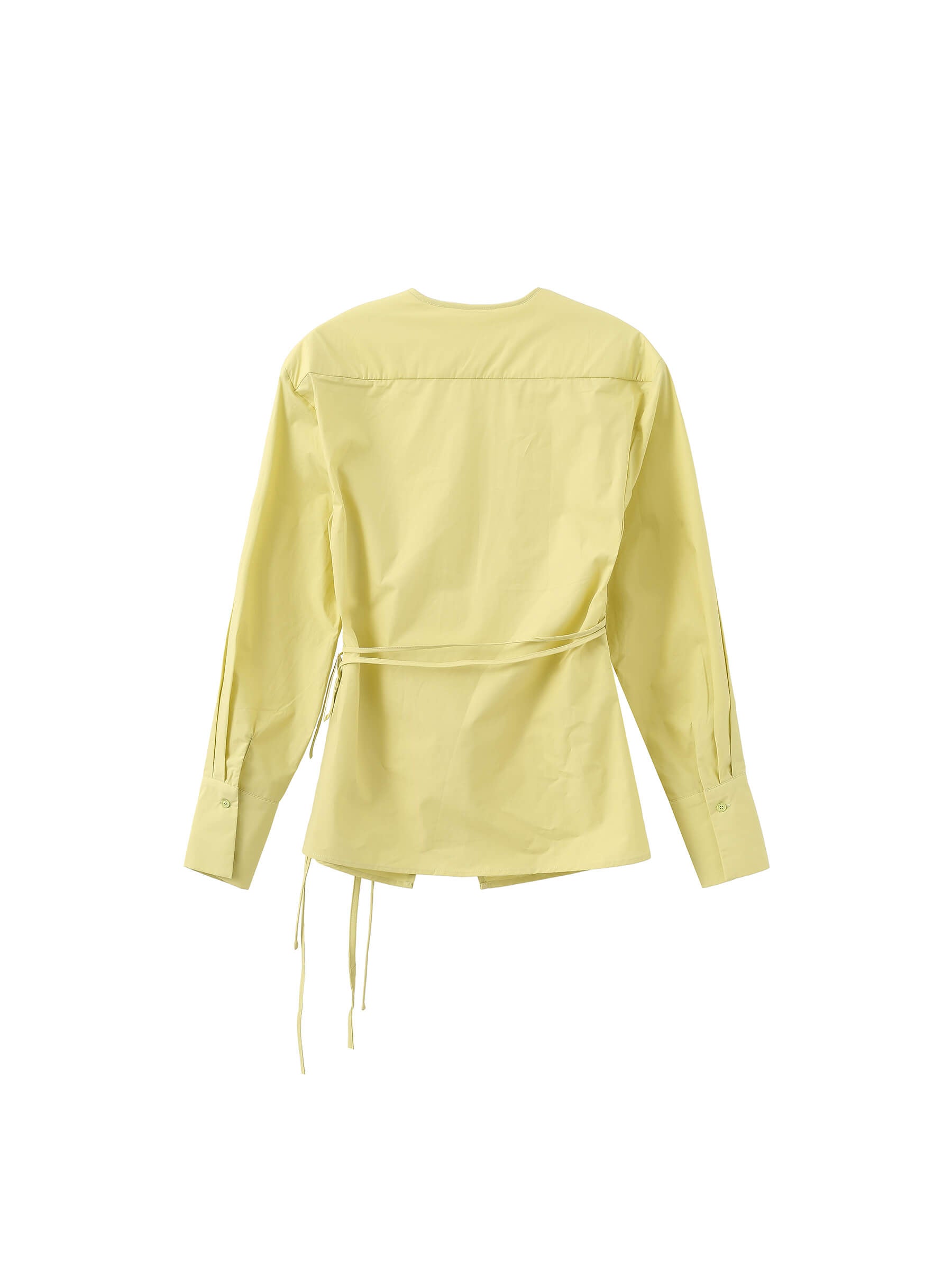 V-Neck Criss-Crossed Layered Blouse-16