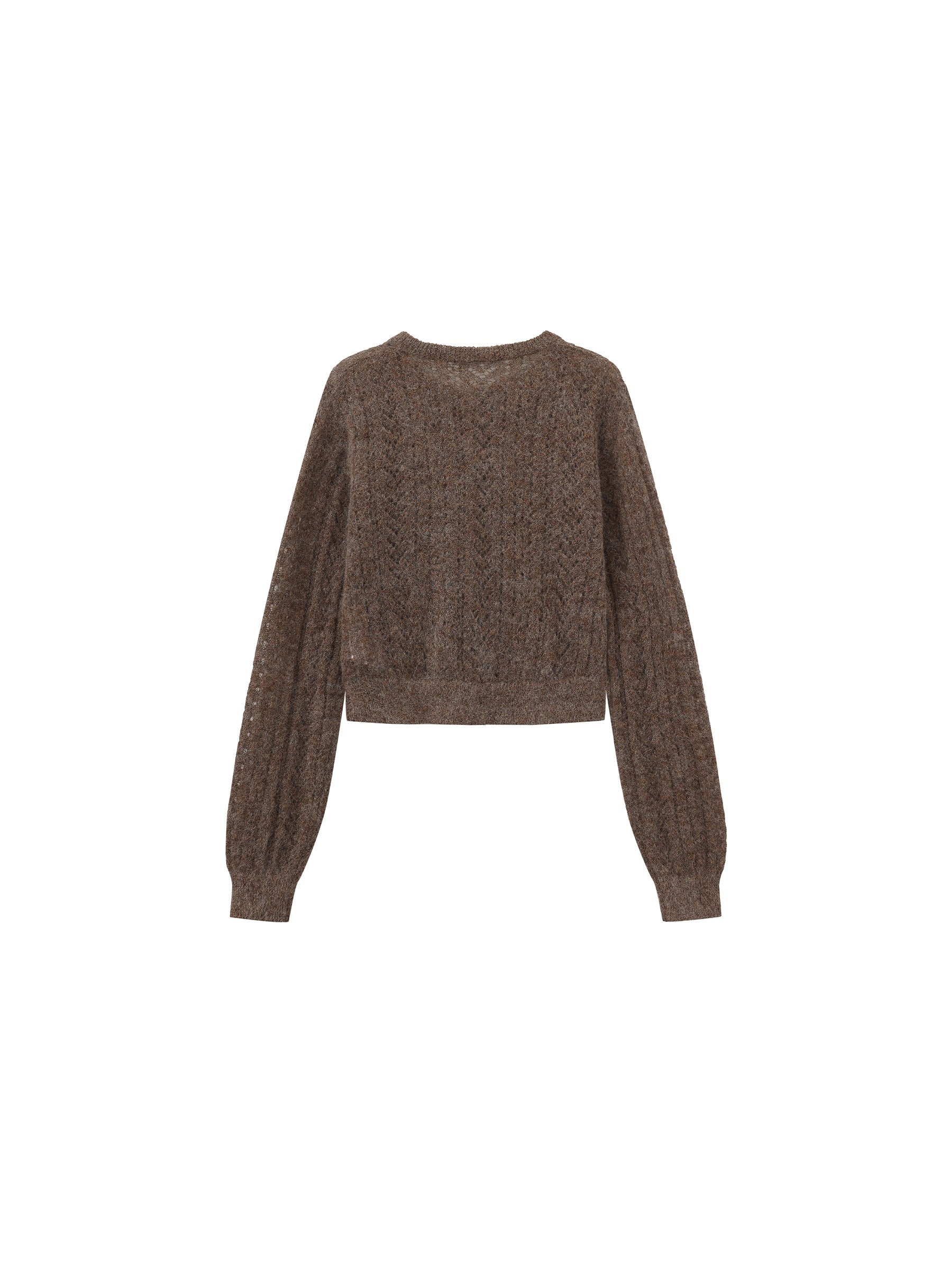 Cropped Open-Knit Cardigan-16