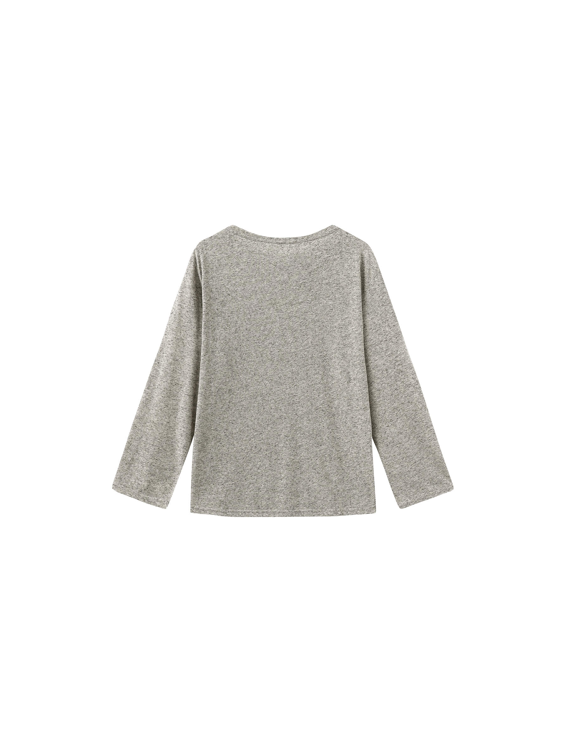 Loose Crew Neck Long Sleeve Knit Top-18