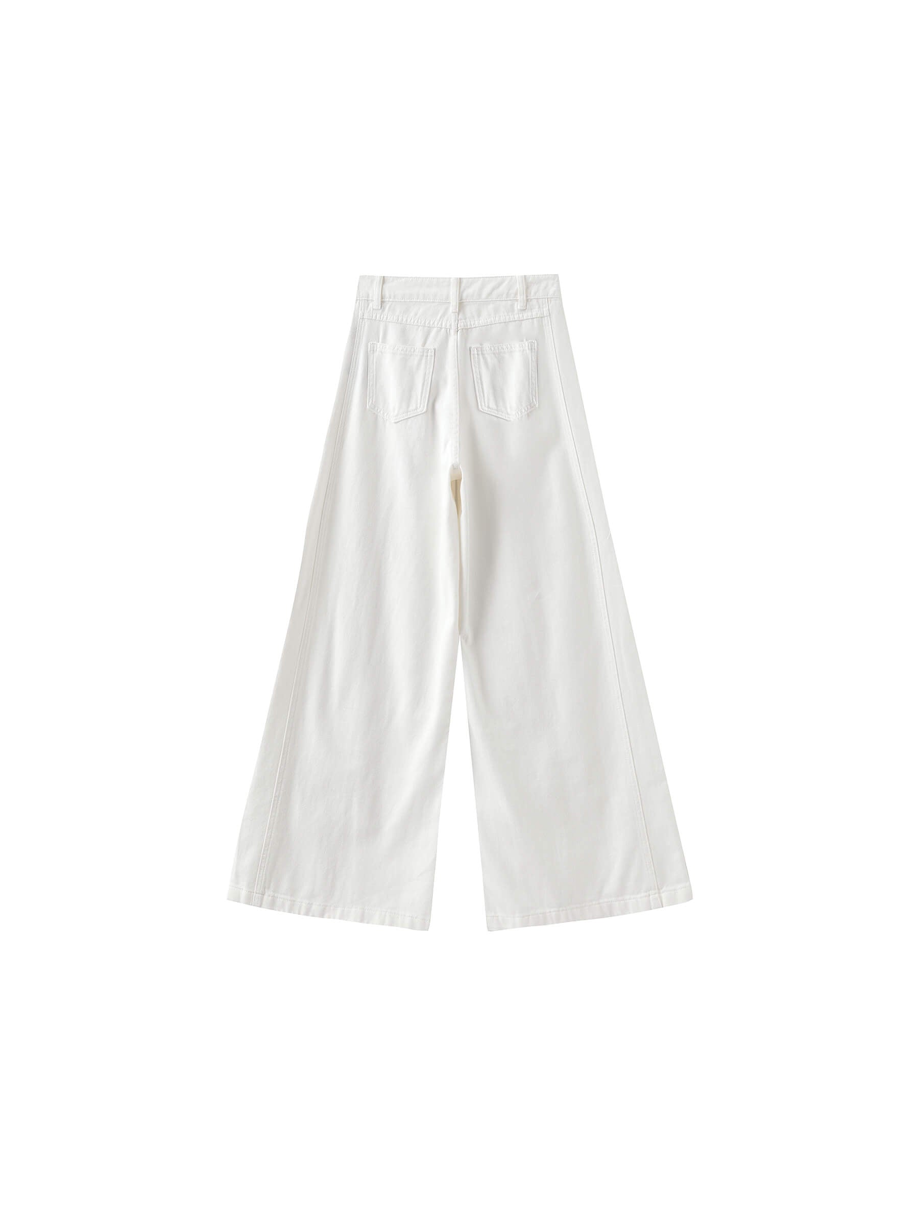 Front Stitch Wide Leg Jeans-16