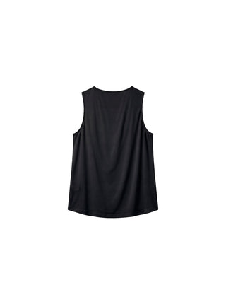CUBIC Acetate Solid Cowl Neck Sleeveless Top