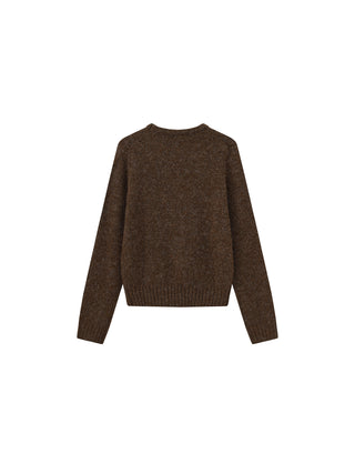 CUBIC Cat Print Alpaca Blend Sweater