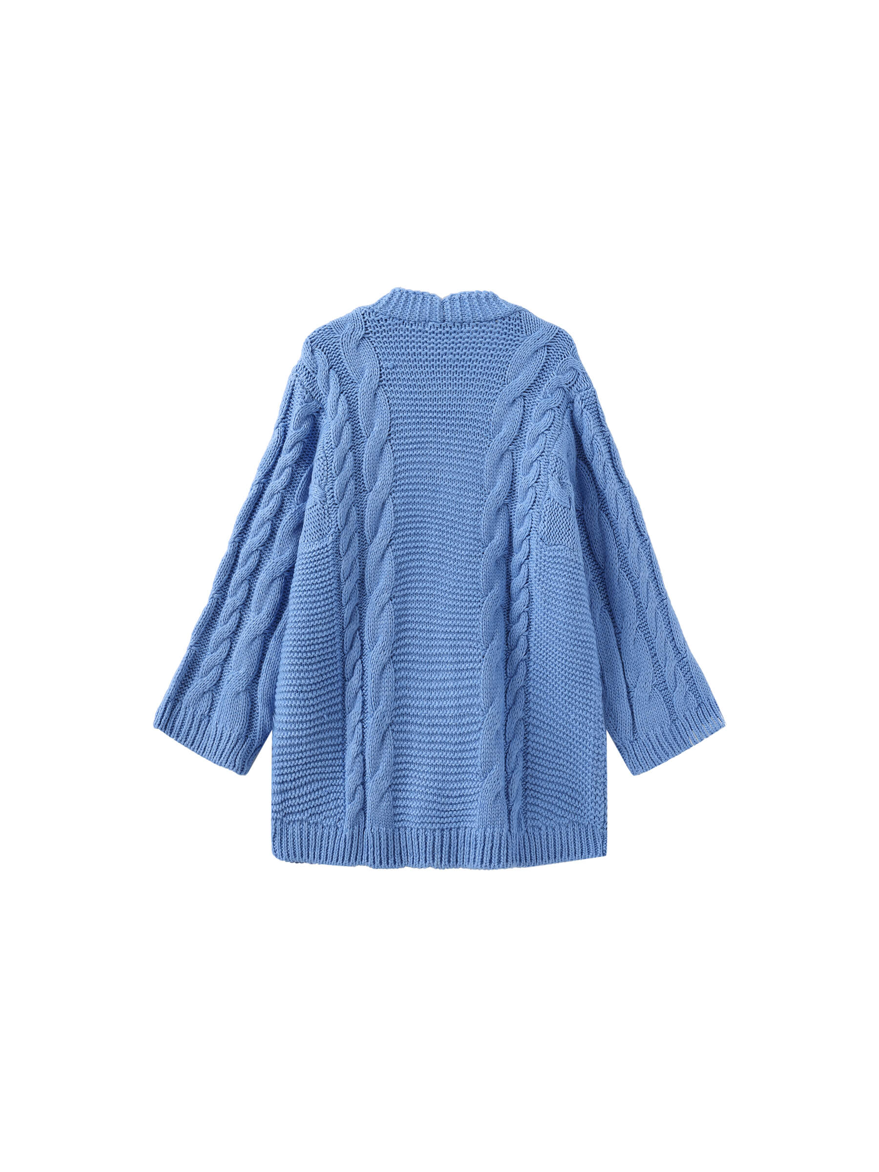 Cable Knit Cardigan with Wool Blend-18