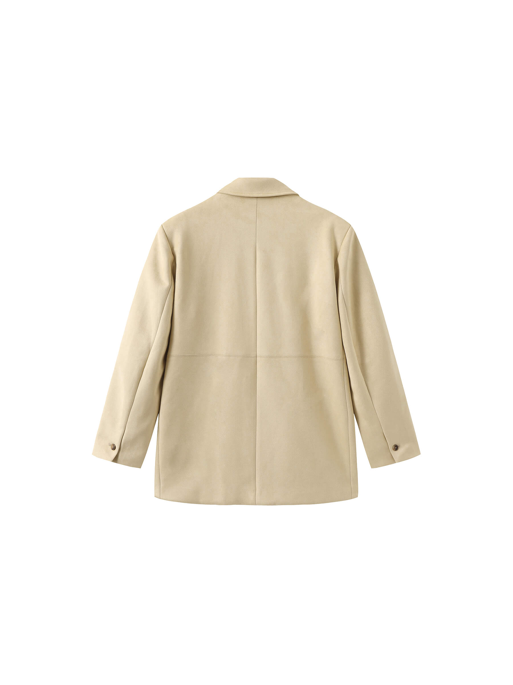 ONE BY CUBIC Silky Tailored Suede Jacket-21
