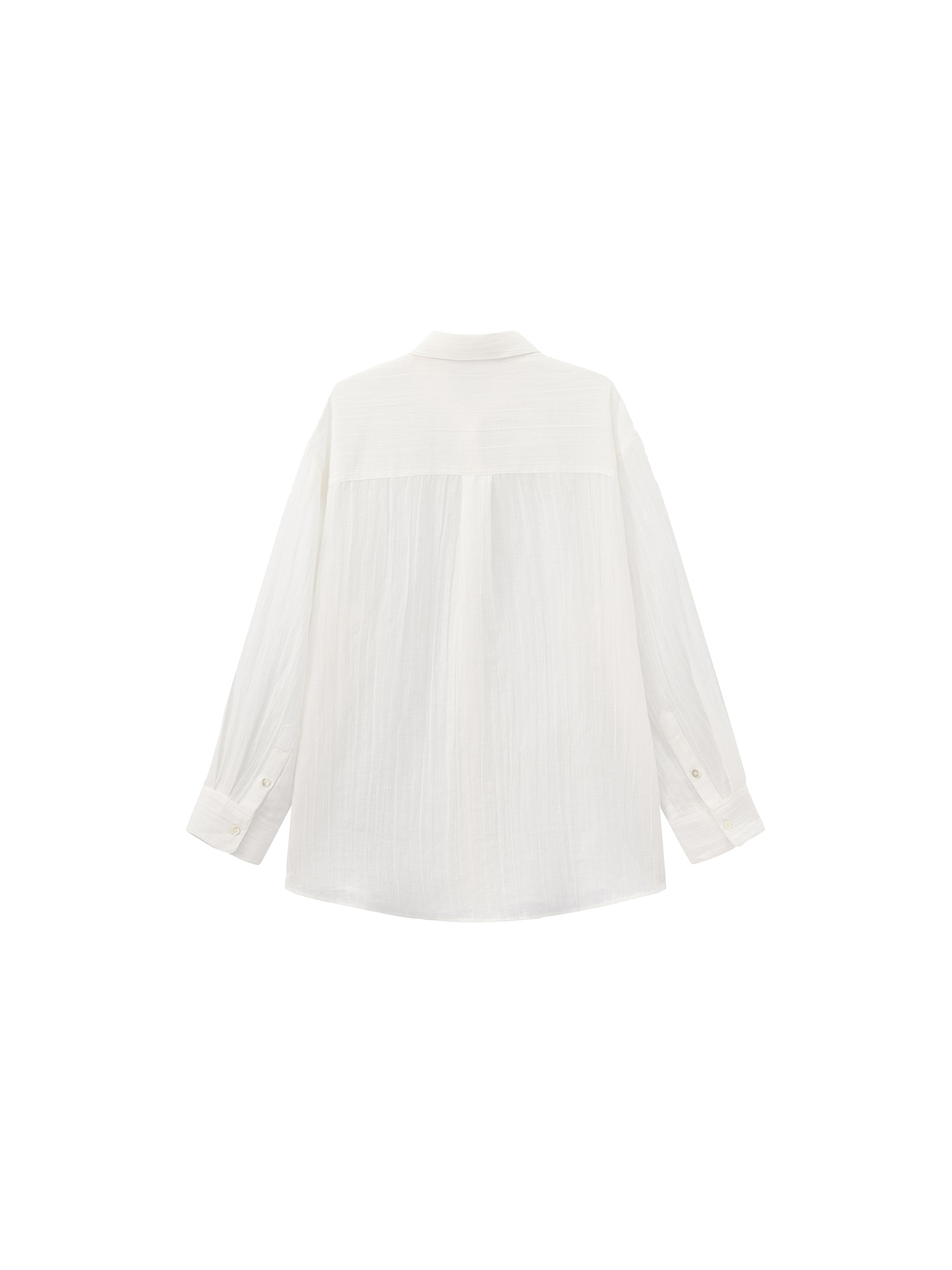 CUBIC Ramie Lightweight Long-Sleeved Shirt-16