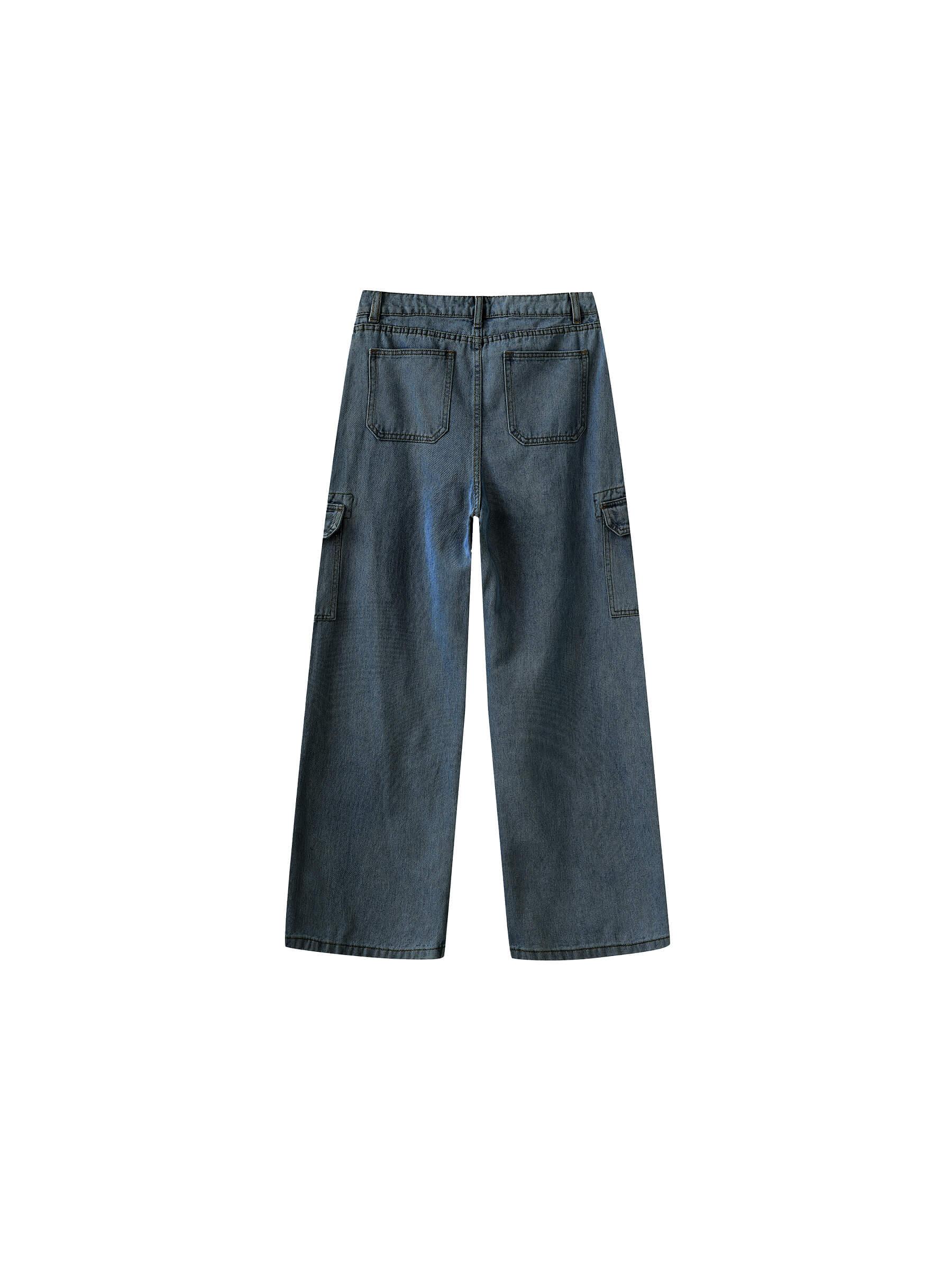 Low Waist Cargo Jeans-16