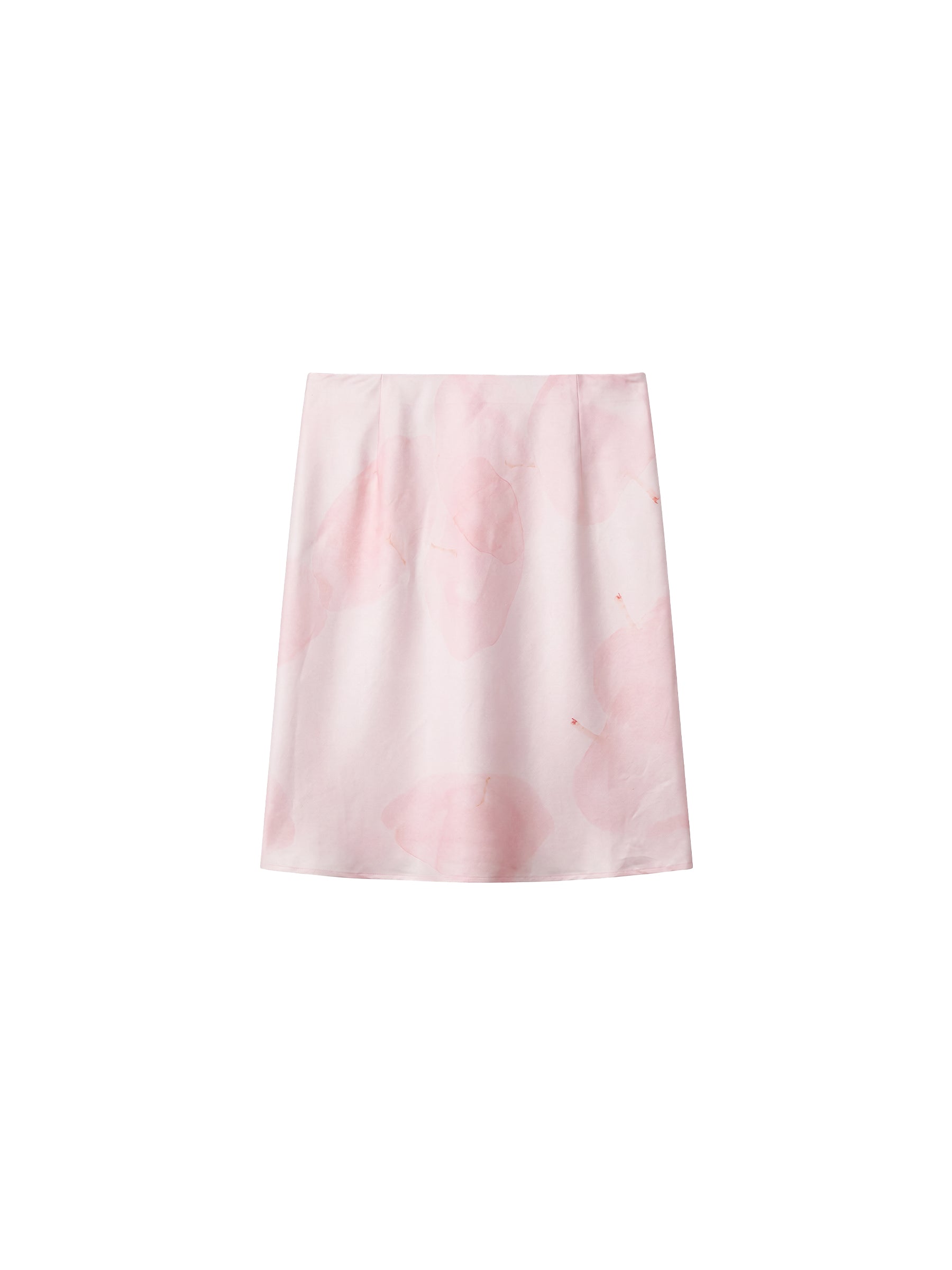 CUBIC Satin A-Line Midi Slip Skirt-15