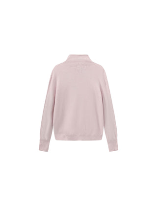 Relaxed Knit Cardigan Jacket in 100% Wool