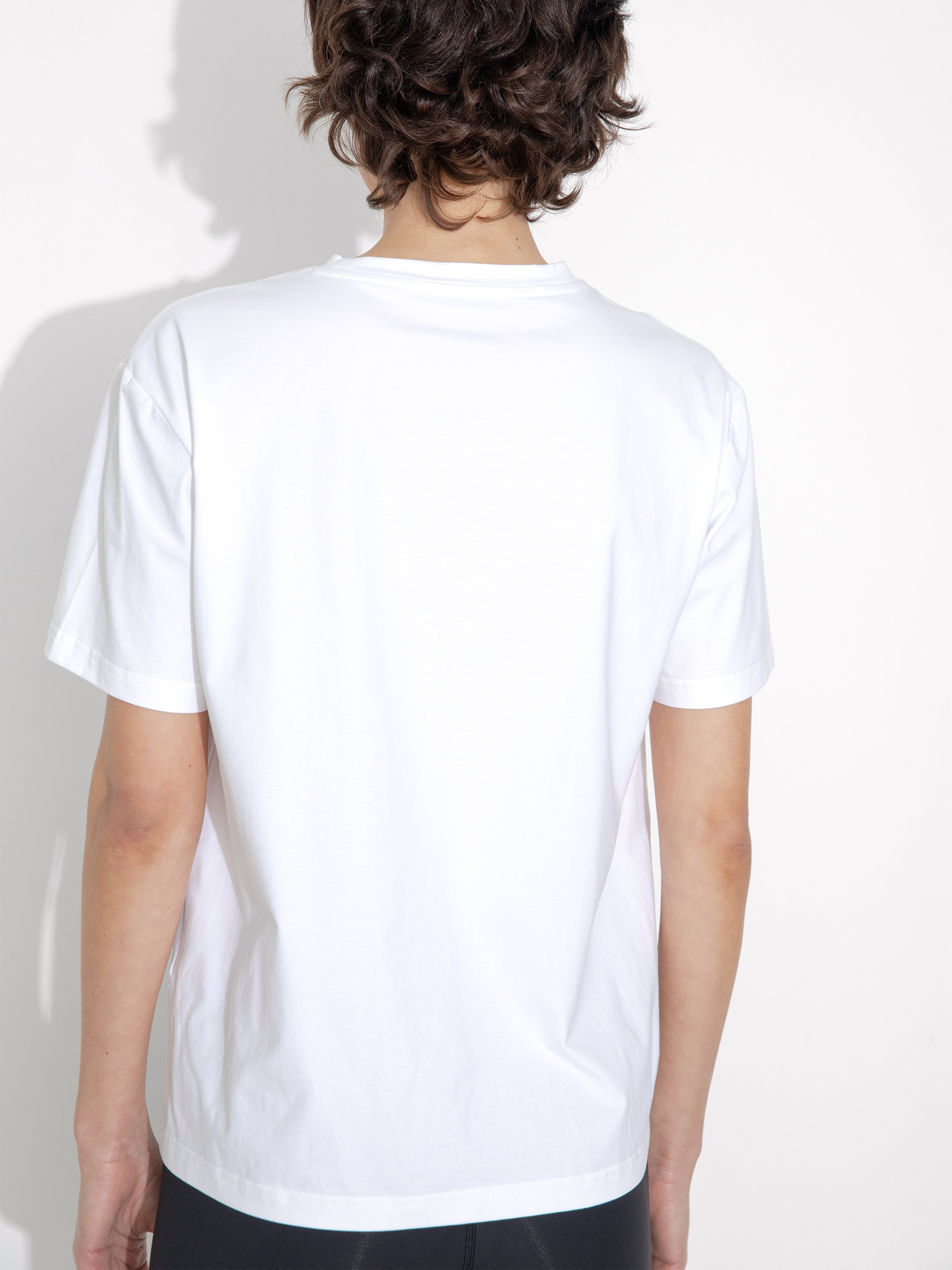 C by CUBIC Oversized Crew Neck Solid T-Shirt-17