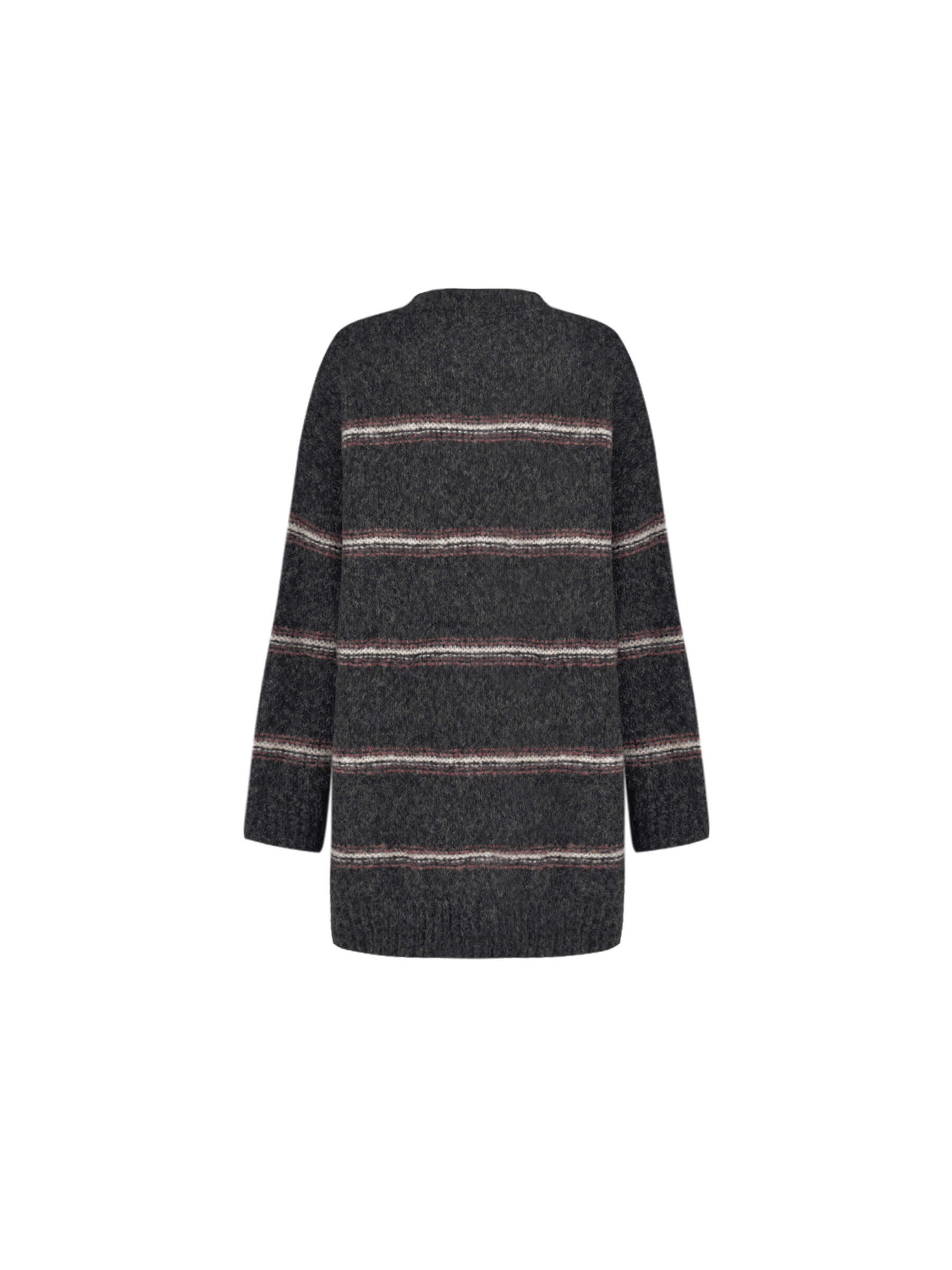 Striped Long Oversized Sweater-18