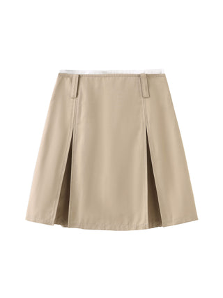 Pleated Short Skirt