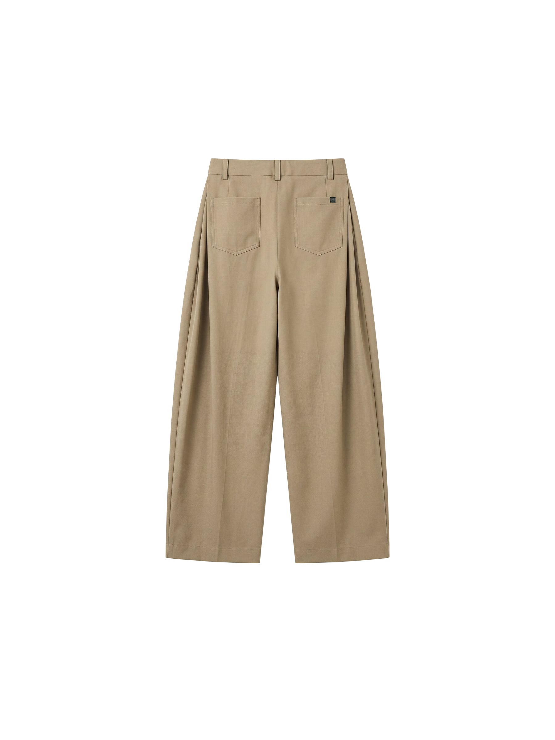 CUBIC Wool Blend Wide Leg Trousers-16