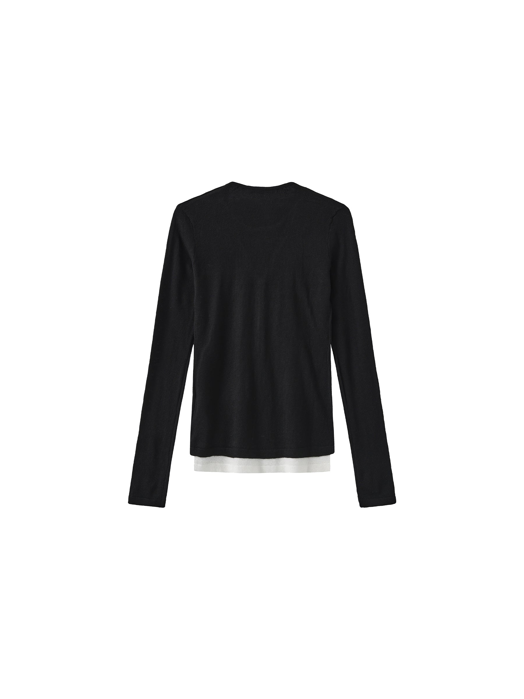 Casual Faux-Layer Knit Top-16