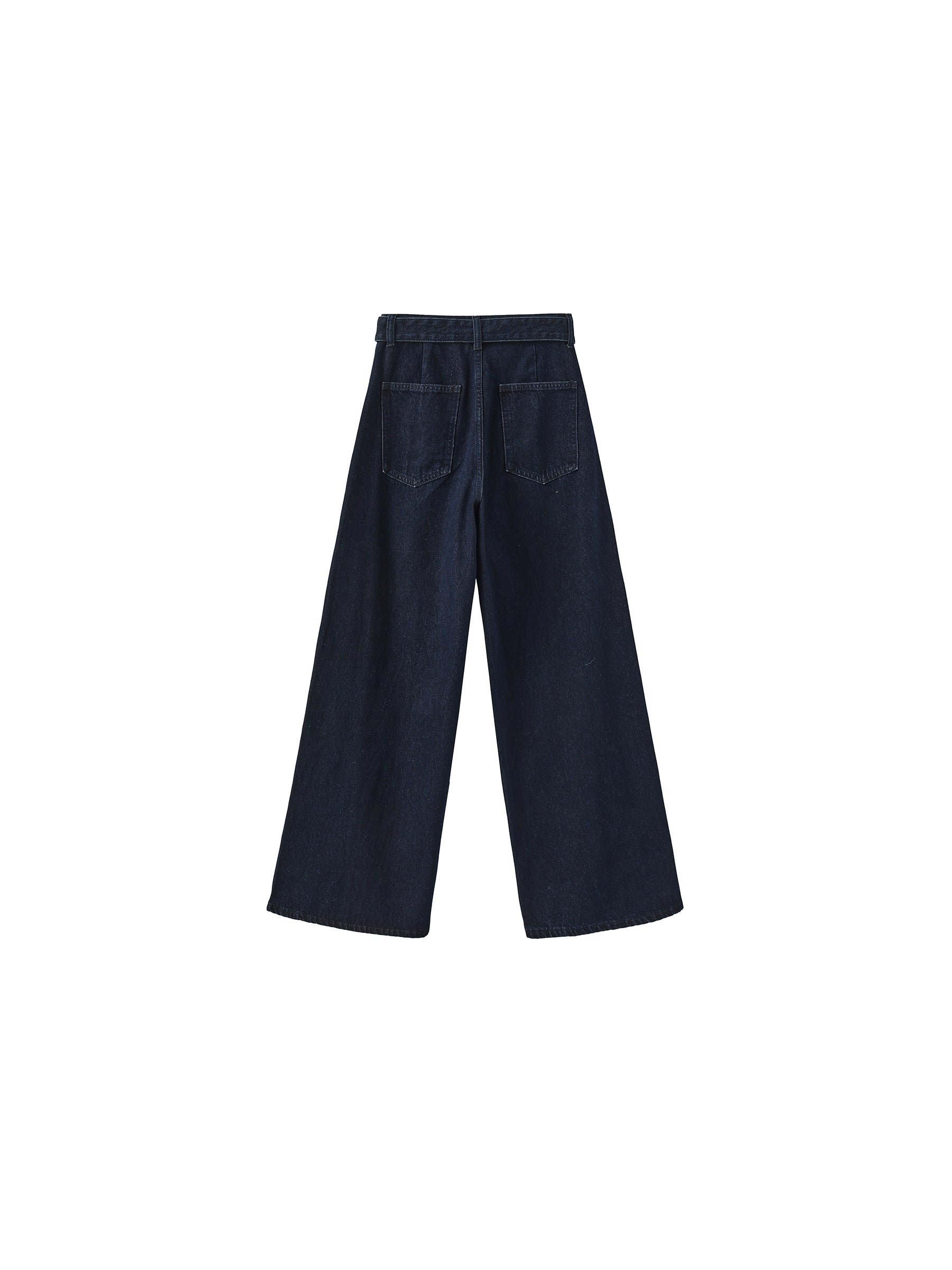 Straight Wide Leg Denim Jeans-18