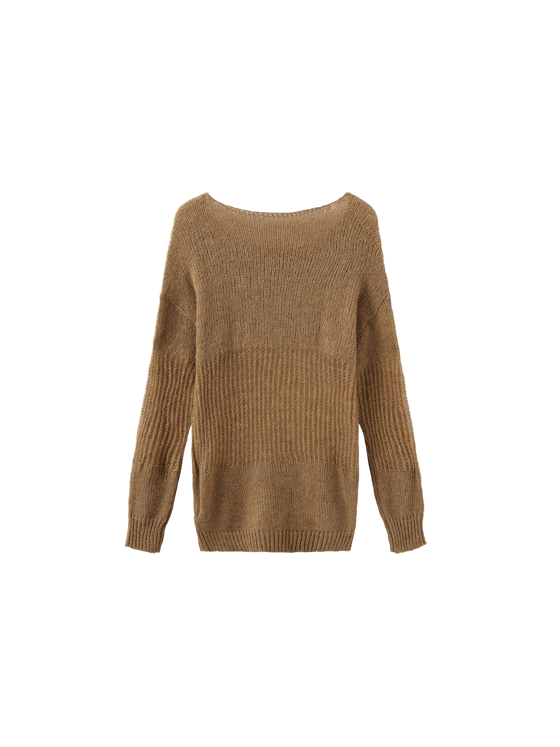 Off The Shoulder Stacked Long Sleeved Sweater-18