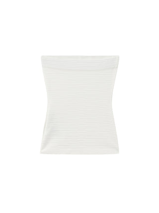 Sculpted Textured Fitted Knit Top