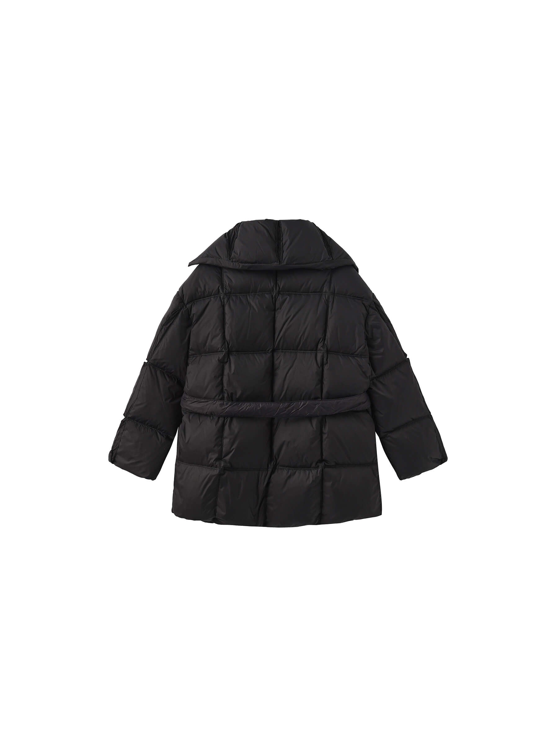 Short Boxy Down Coat-18
