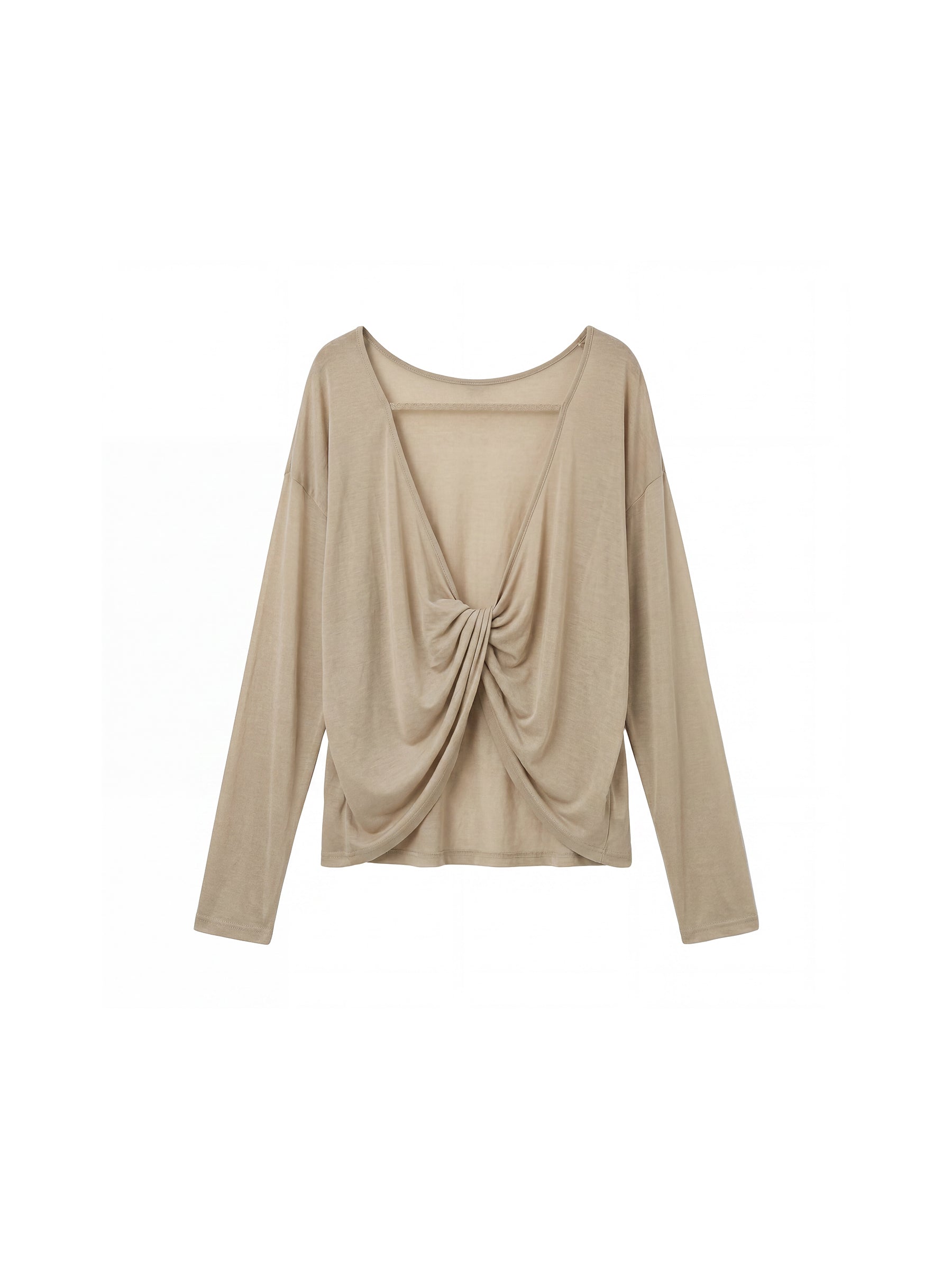 CUBIC Lyocell Sheer Open-Back Top-16