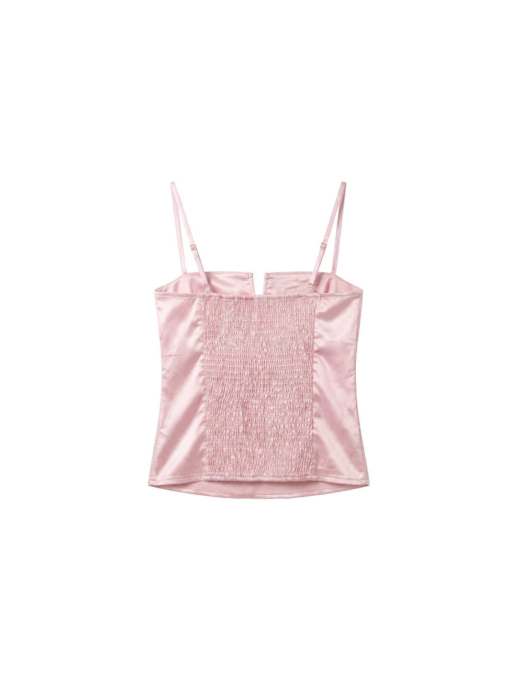 CUBIC Satin Notch Neck Camisole Top-16