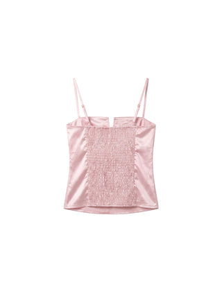 CUBIC Satin Notch Neck Camisole Top