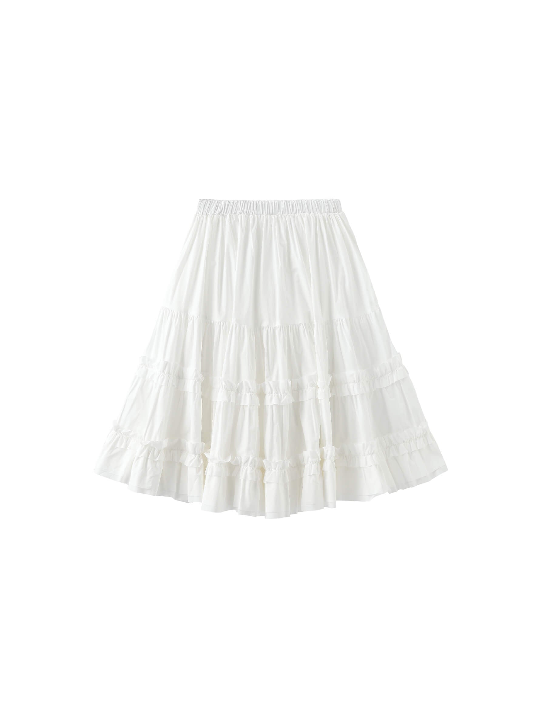 Pure Cotton Ruffle Cake Skirt-16