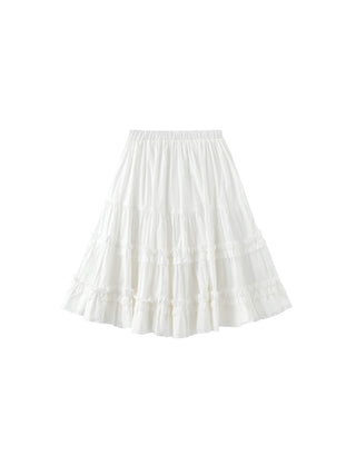 Pure Cotton Ruffle Cake Skirt