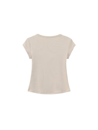 CUBIC Modal Square Neck Short-sleeved T-shirt