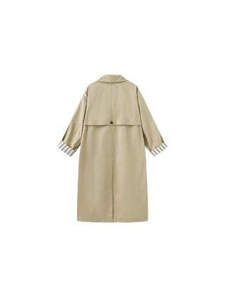 Macintosh Trench Coat with Striped Lining